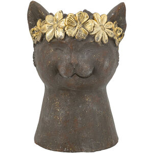 Anita Brown and Gold Planter