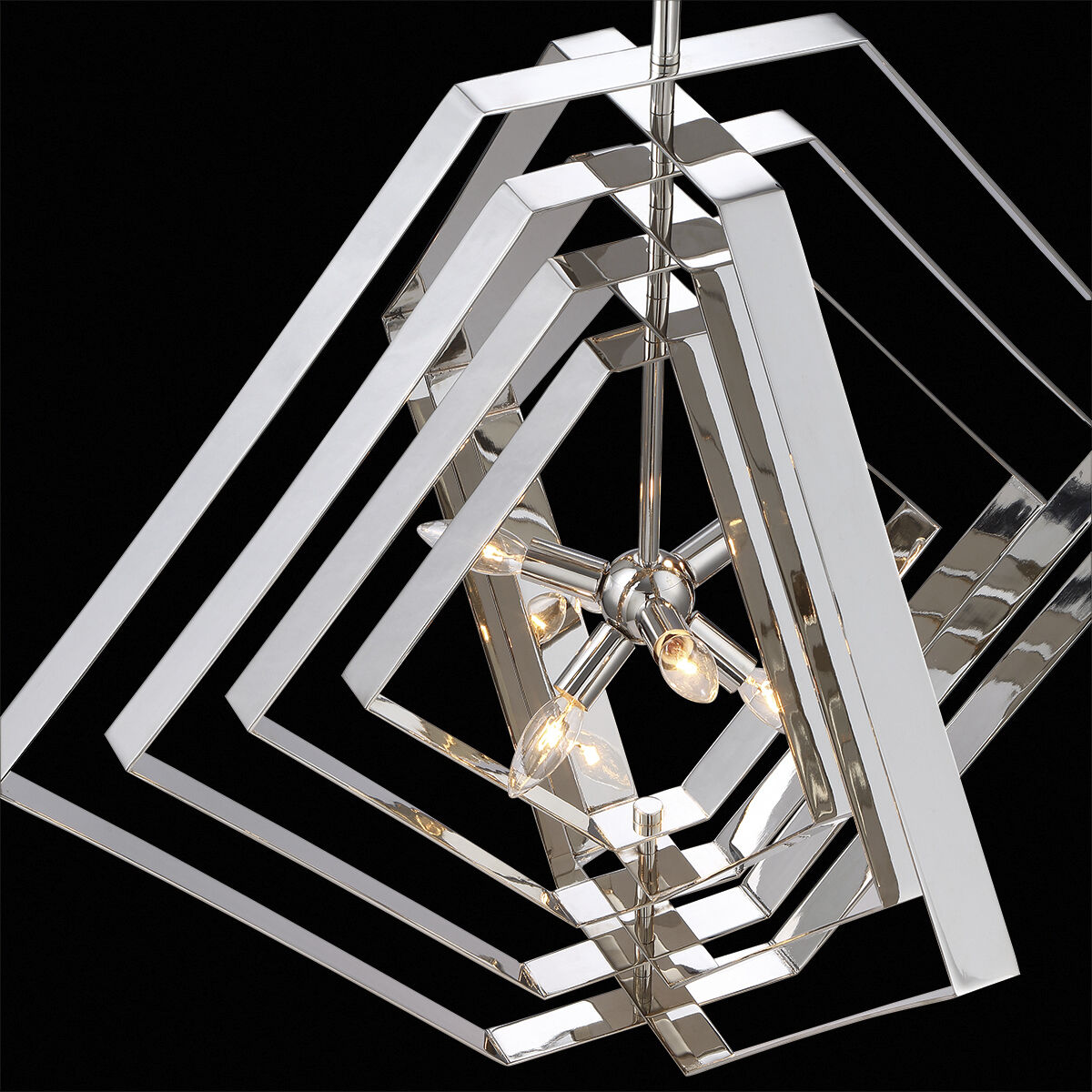 Downtown 10 Light 45 inch Chrome Chandelier Ceiling Light