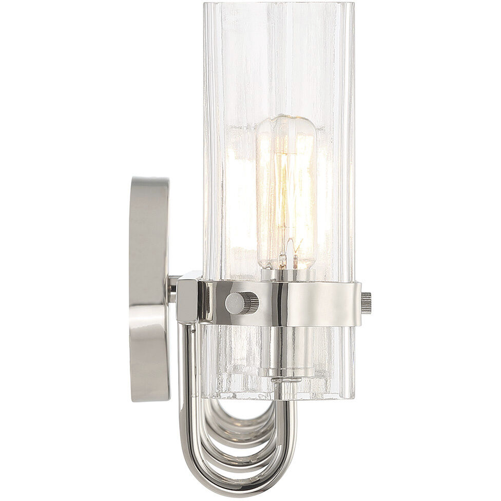 Brook 4 Light 31 inch Chrome Vanity Light Wall Light