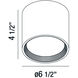 Benton LED 6.5 inch White Ceiling Flush Mount Ceiling Light, Small