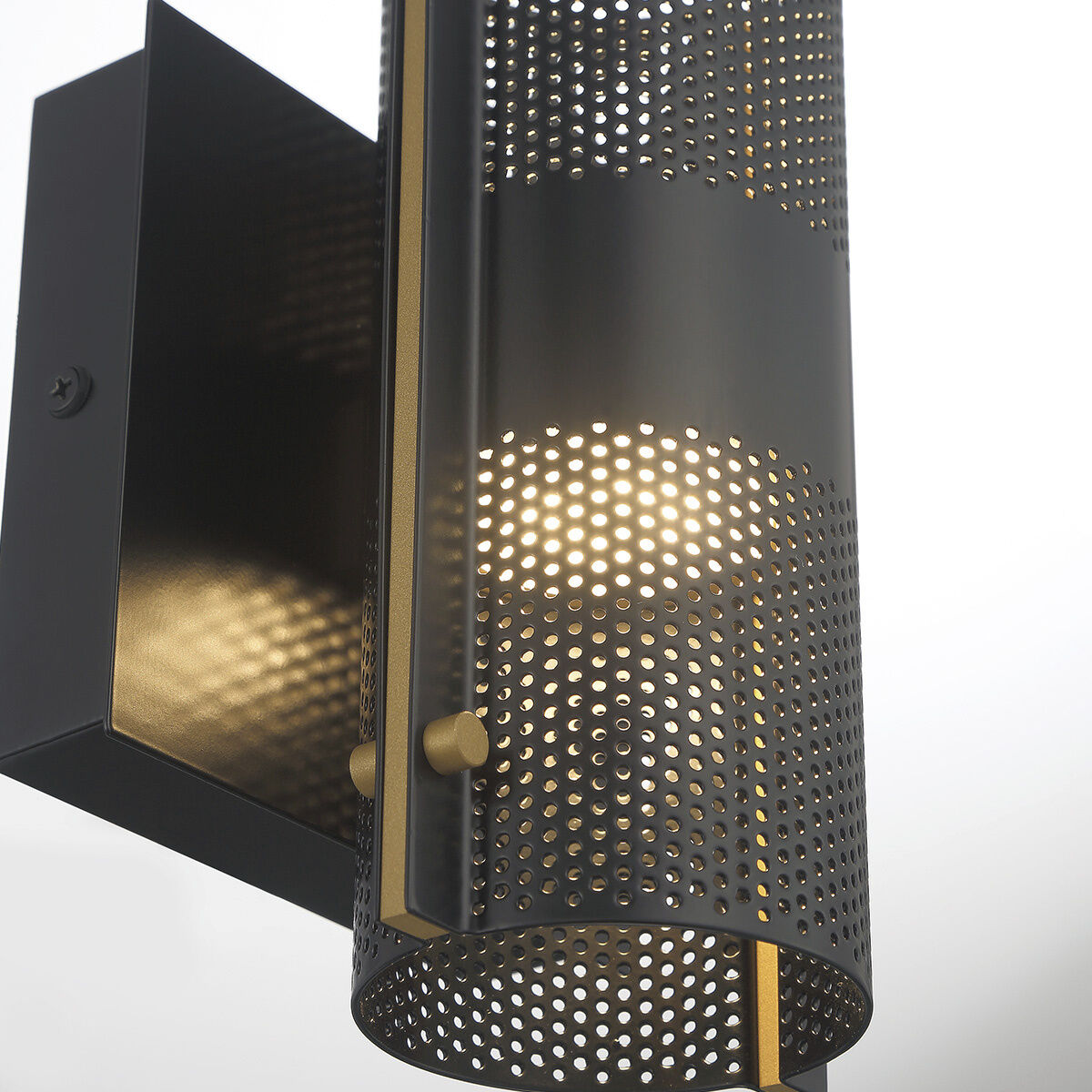 Westcliffe LED 12 inch Gold and Black Outdoor Wall Sconce