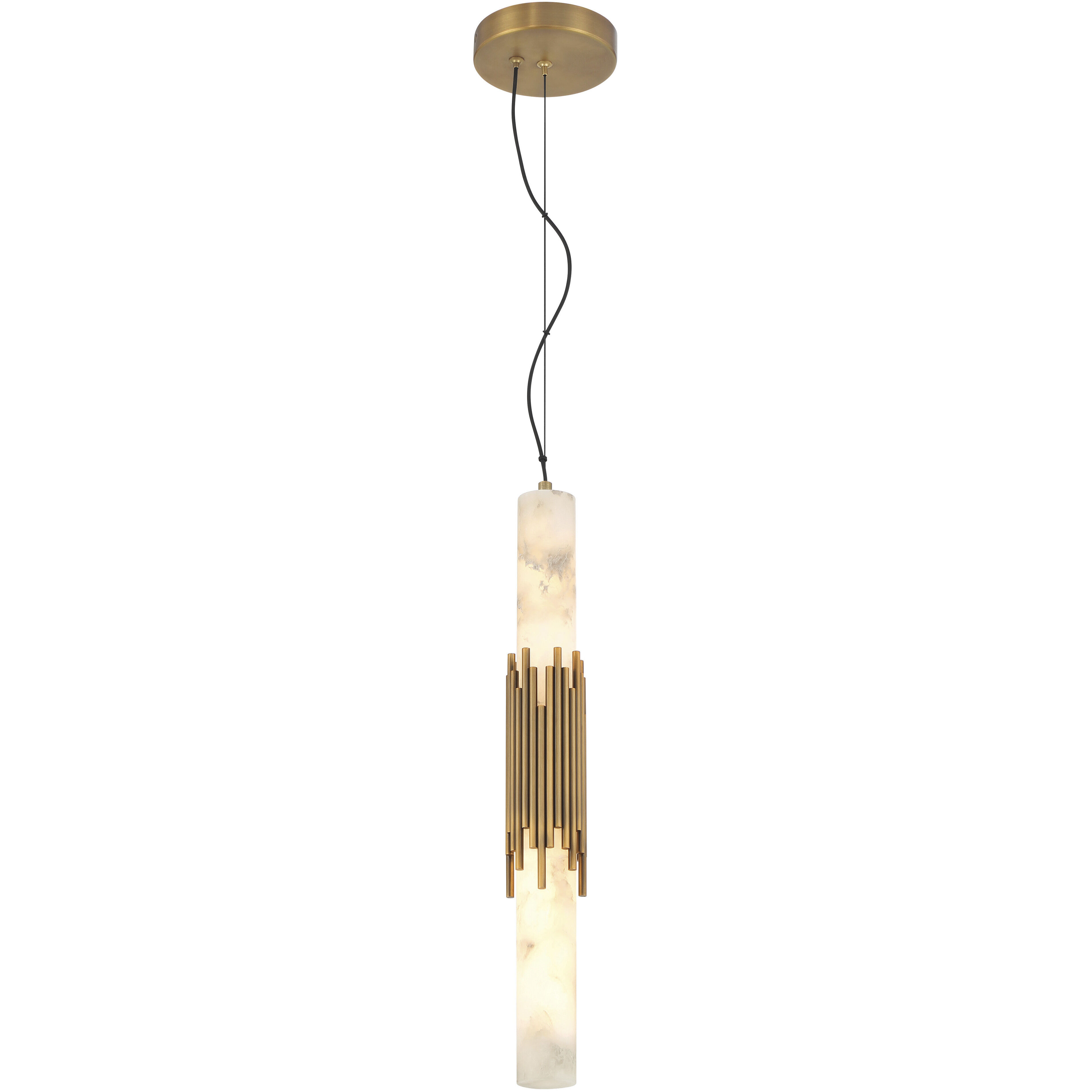 Venna LED 3 inch Antique Brass Pendant Ceiling Light
