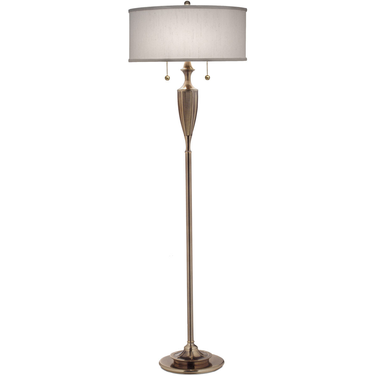 Ellie 59 inch 100.00 watt Burnished Brass Floor Lamp Portable Light