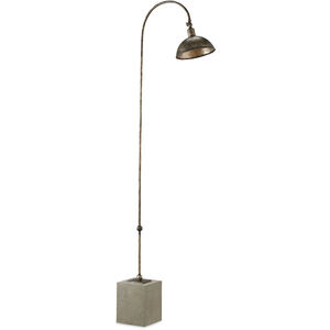 Finstock 65 inch 25 watt Pyrite Bronze/Polished Concrete Floor Lamp Portable Light
