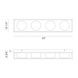 Rover LED 24 inch Black Bath Bar Wall Light
