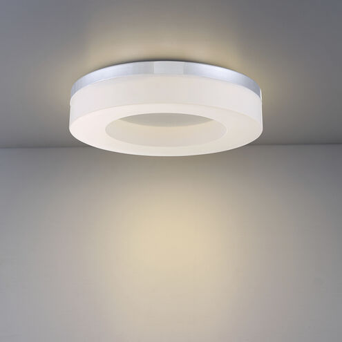 Abell LED 13.75 inch Chrome Ceiling Flush Mount Ceiling Light