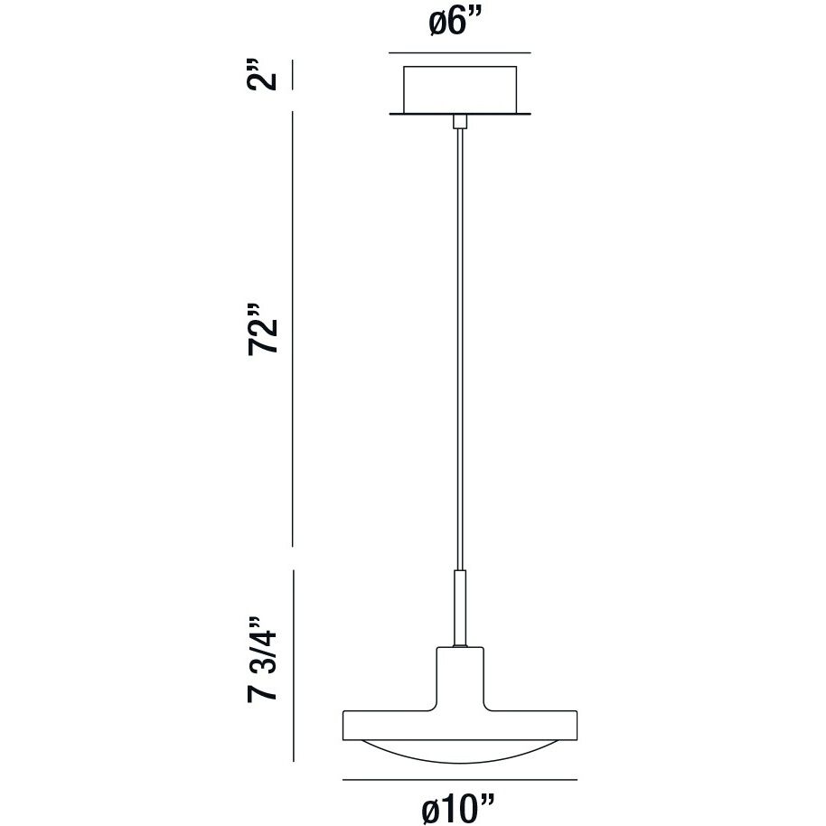 Sandstone LED 10 inch White Pendant Ceiling Light, Small