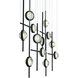 Barletta 12 Light 7.75 inch Black Chandelier Ceiling Light