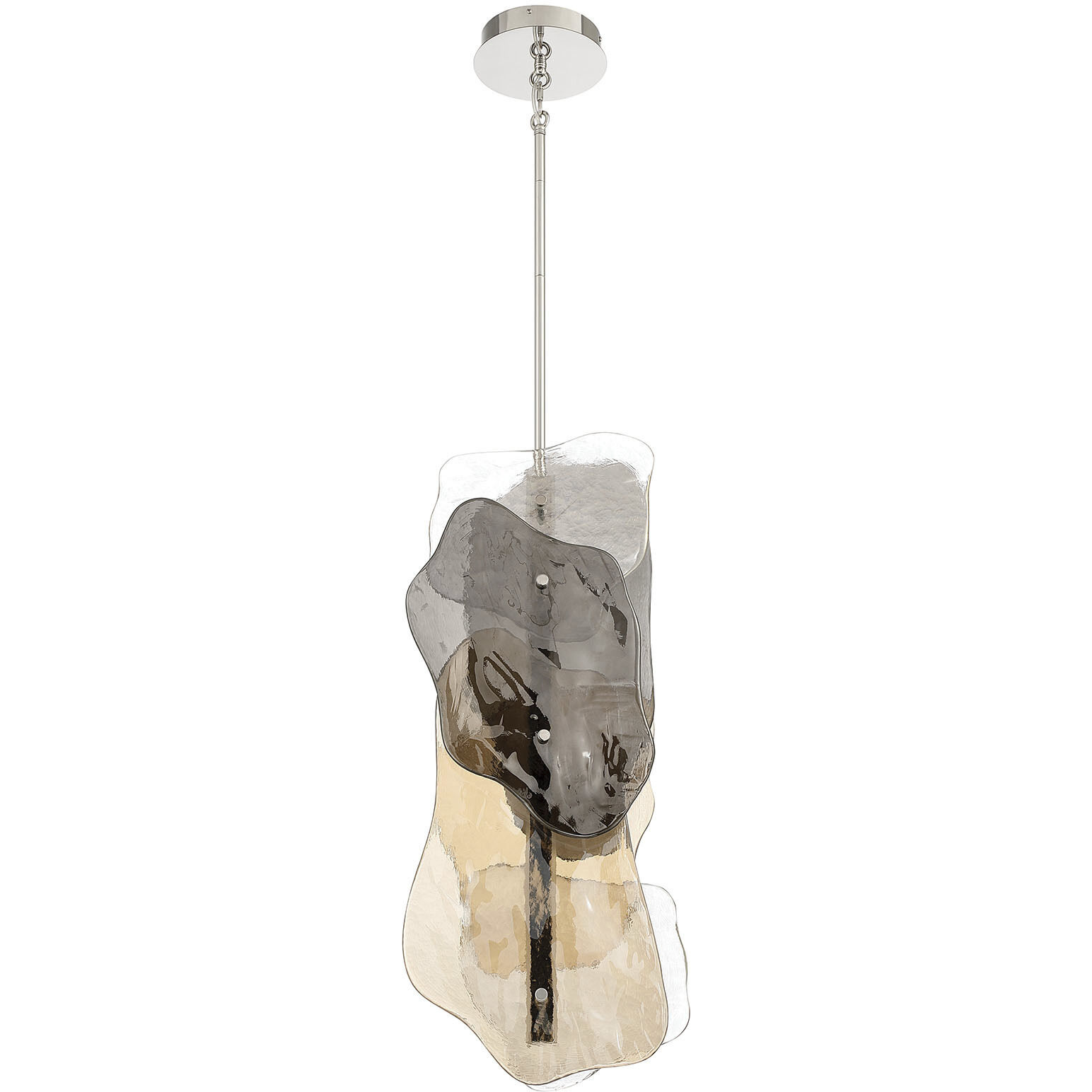 Grotto LED 8.5 inch Polished Nickel Pendant Ceiling Light