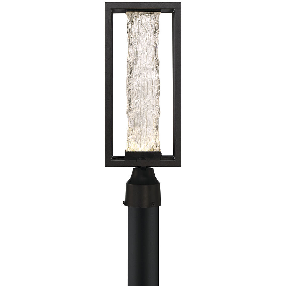 Ilya 1 Light 19 inch Satin Black Outdoor LED Post Light