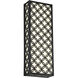 Clover 1 Light 21 inch Black Outdoor LED Wall Sconce