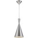 Bronx 1 Light 7.5 inch Satin Nickel Pendant Ceiling Light