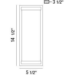 Paradiso LED 15 inch Satin Nickel Outdoor Wall Mount, Large