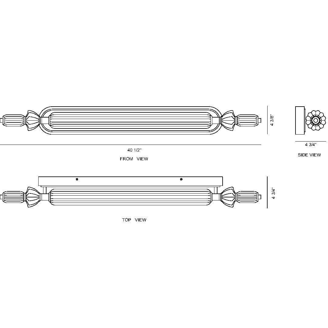 Lansdowne 1 Light 39 inch Gold Vanity Light Wall Light