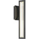 Aelin LED 18 inch Matte Black Outdoor Wall Sconce