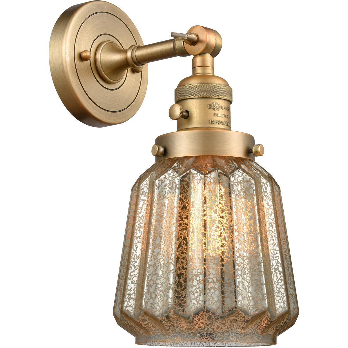 Franklin Restoration Chatham LED 6 inch Brushed Brass Sconce Wall Light, Franklin Restoration