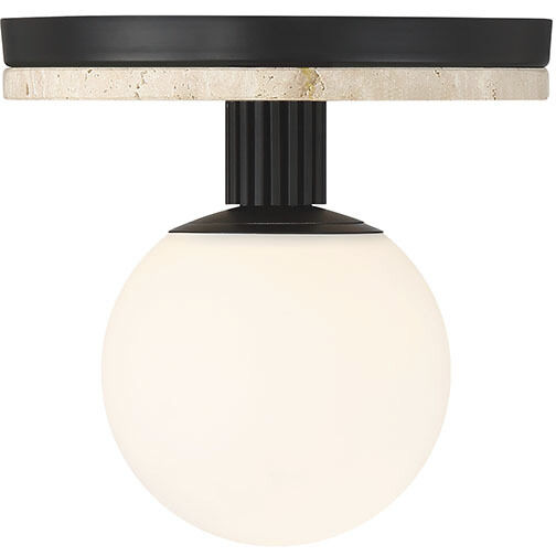 Carnagie LED 8 inch Matte Black Flush Mount Ceiling Light