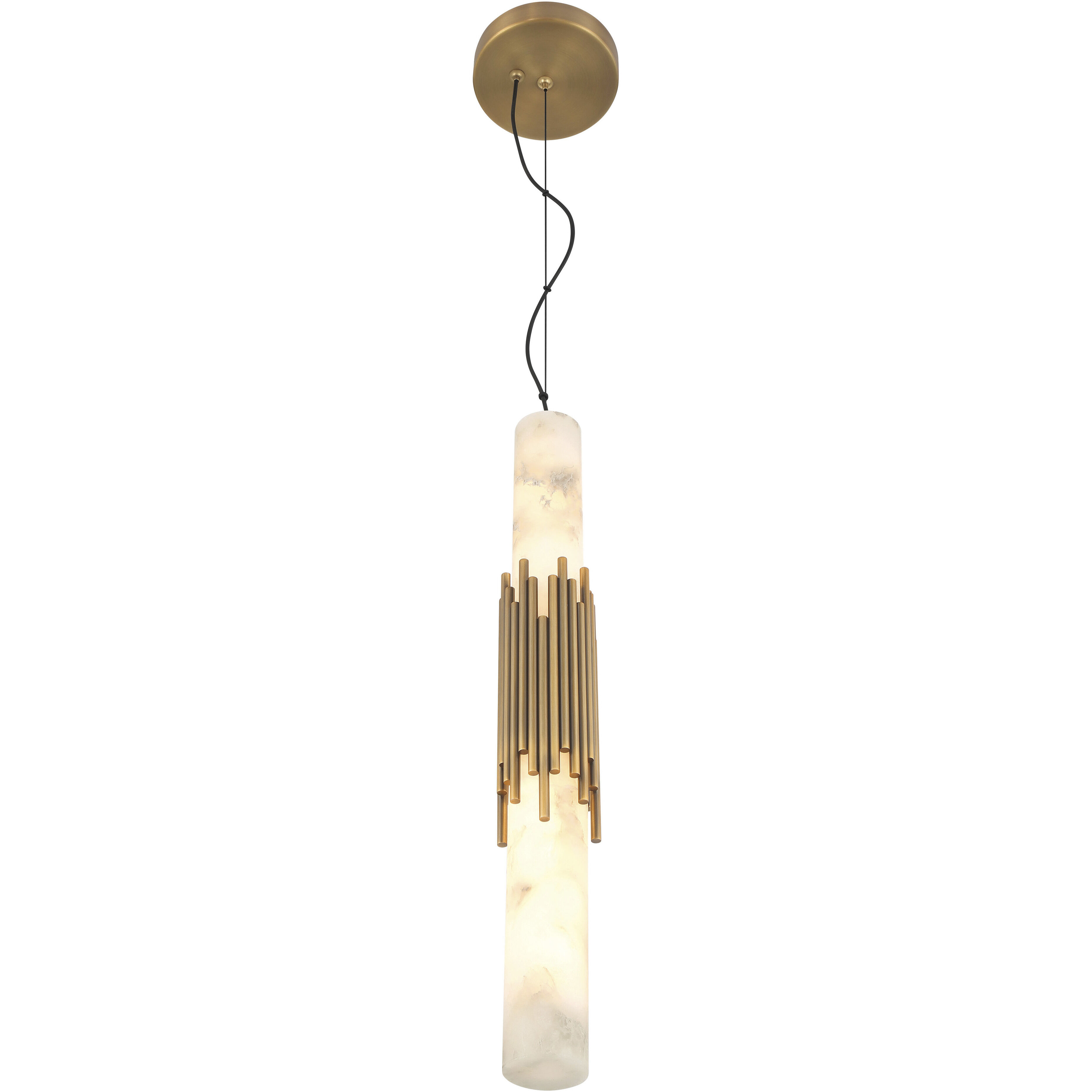 Venna LED 3 inch Antique Brass Pendant Ceiling Light