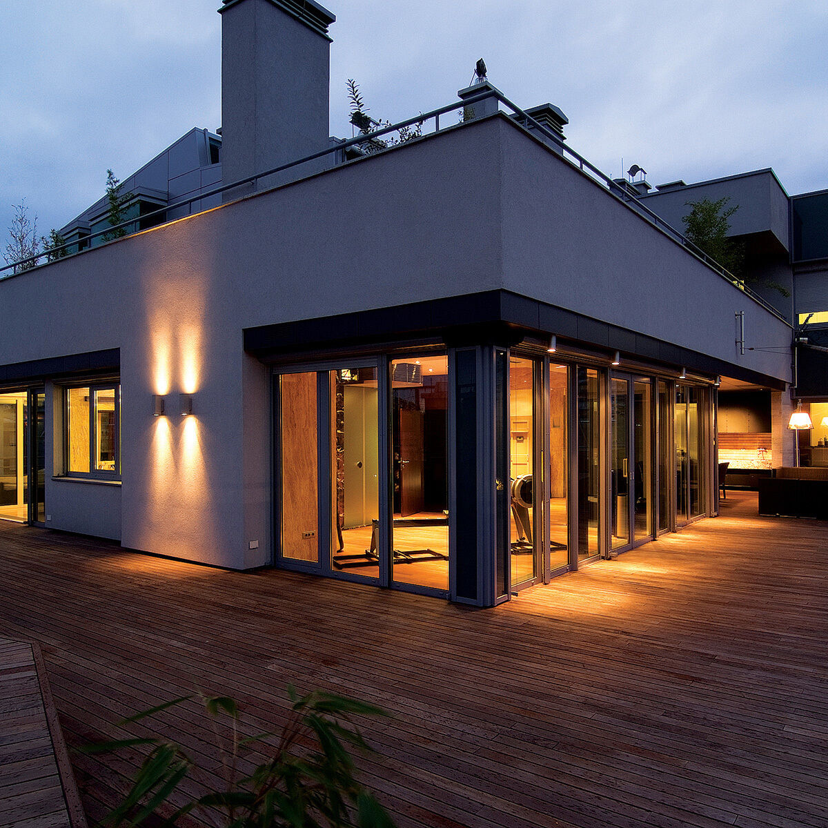 Ontario 2 Light 12 inch Grey Outdoor Wall Mount