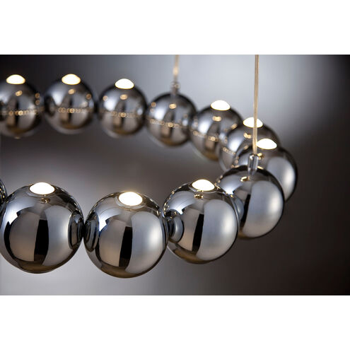 Pearla LED 40 inch Chrome Chandelier Ceiling Light