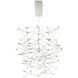 Leonardelli LED 22 inch Dark Chrome (Plated) Chandelier Ceiling Light