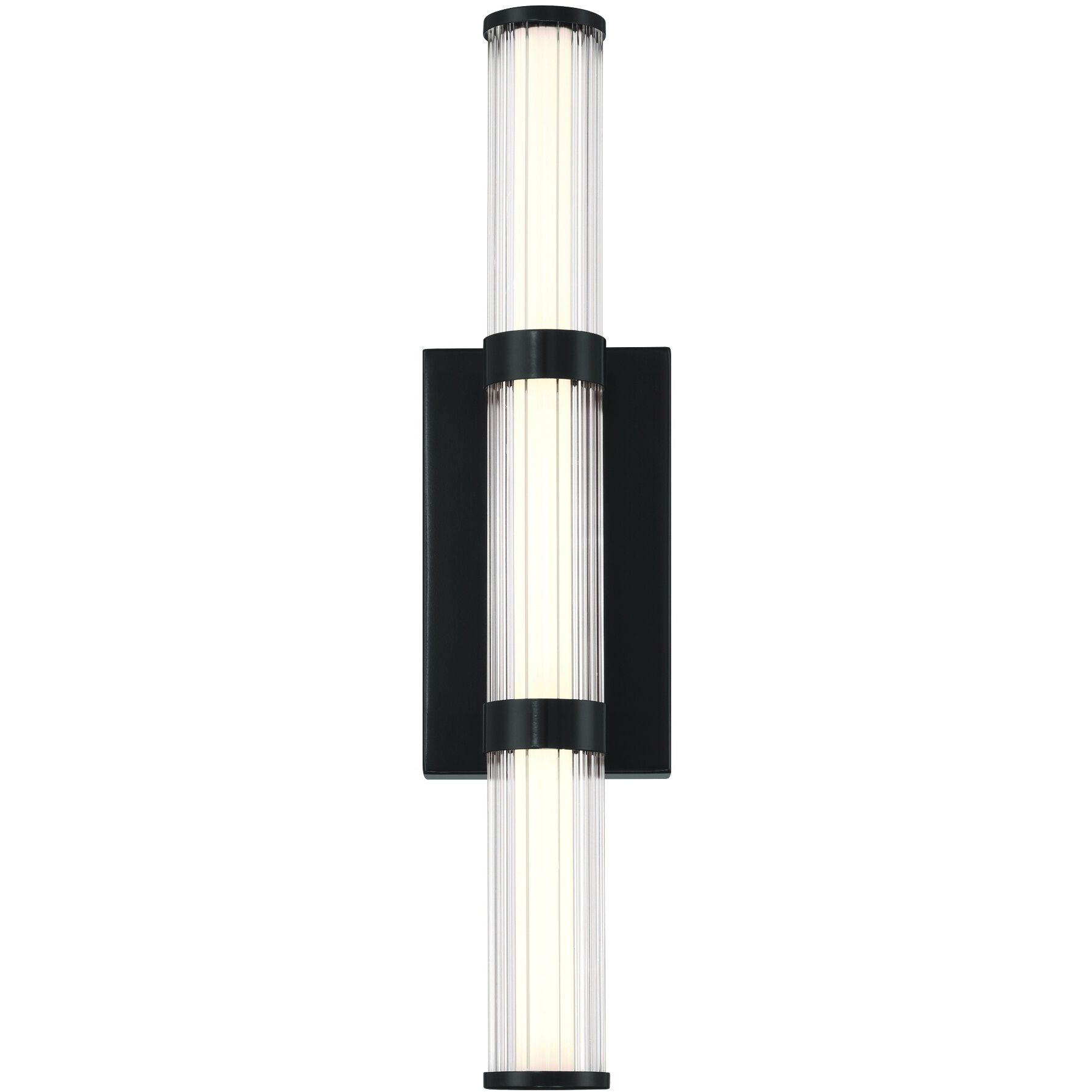 Fayton 1 Light 21 inch Black Outdoor Wall Sconce