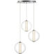 Atomo LED 20.5 inch Chrome Chandelier Ceiling Light