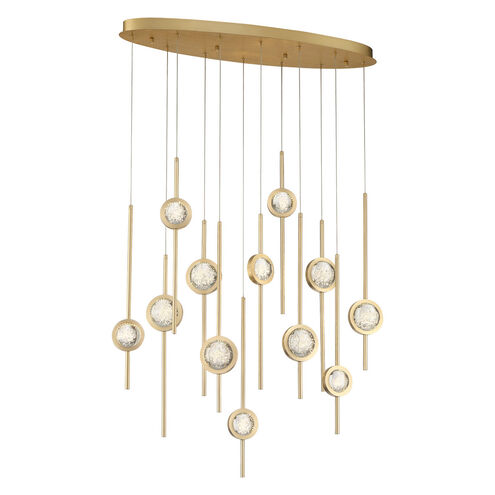 Barletta LED 12 inch Black Chandelier Ceiling Light