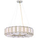 Belmont 8 Light 28 inch Brass Chandelier Ceiling Light