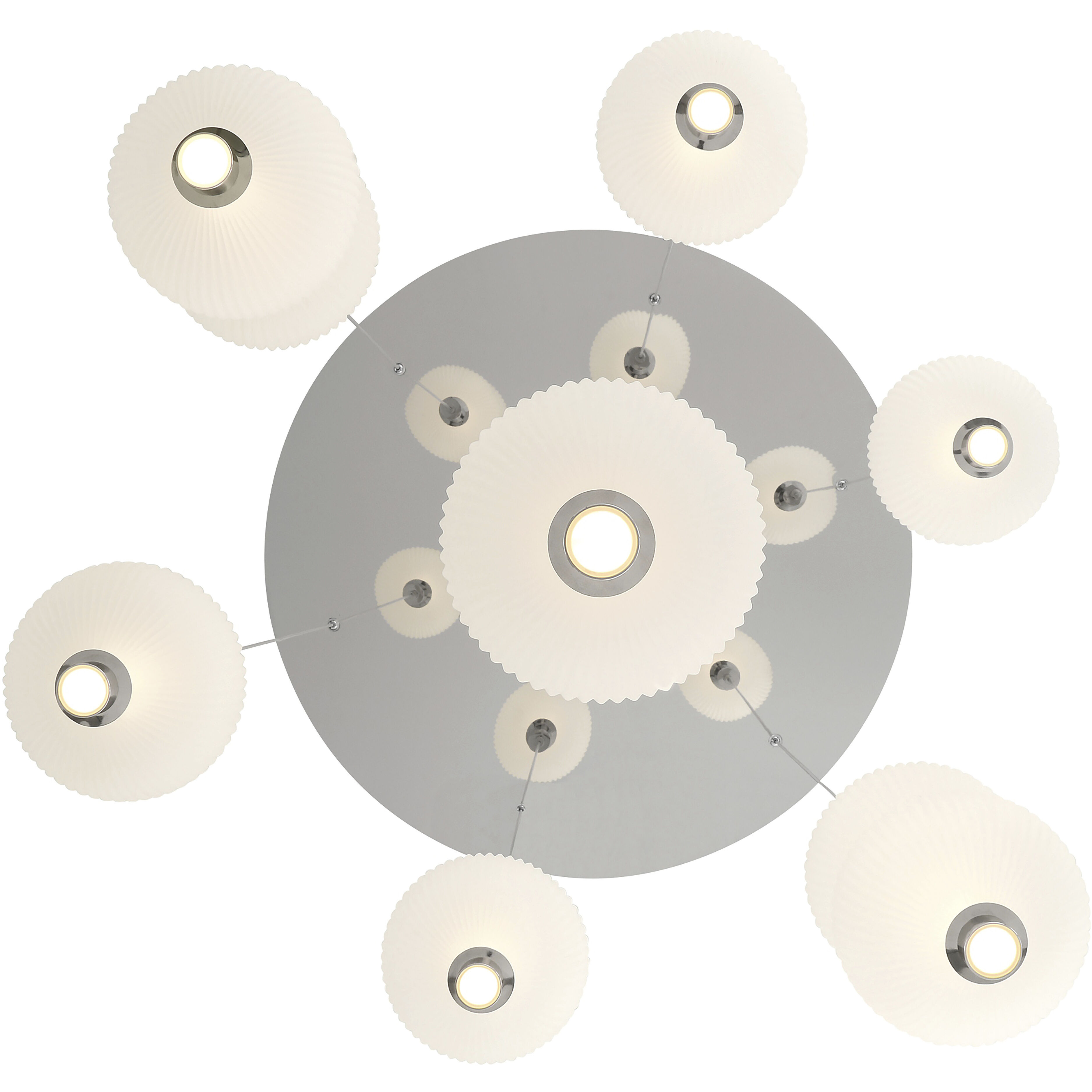 Palmas 7 Light 24 inch Polished Nickel Chandelier Ceiling Light