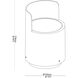 Armour 8 watt Black Outdoor Bollard