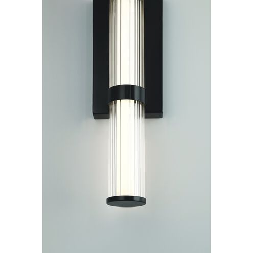 Fayton 1 Light 21 inch Black Outdoor Wall Sconce