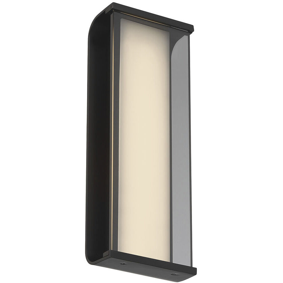 Dulton LED 14 inch Matte Black Outdoor Wall Sconce