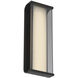 Dulton LED 14 inch Matte Black Outdoor Wall Sconce