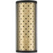 Grado 2 Light 7 inch Gold Sconce Wall Light
