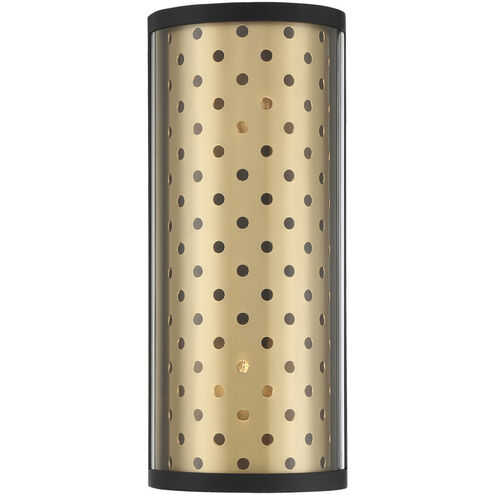 Grado 2 Light 7 inch Gold Sconce Wall Light