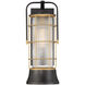 Rivamar 1 Light 20.25 inch Gold and Black Outdoor Wall Lantern