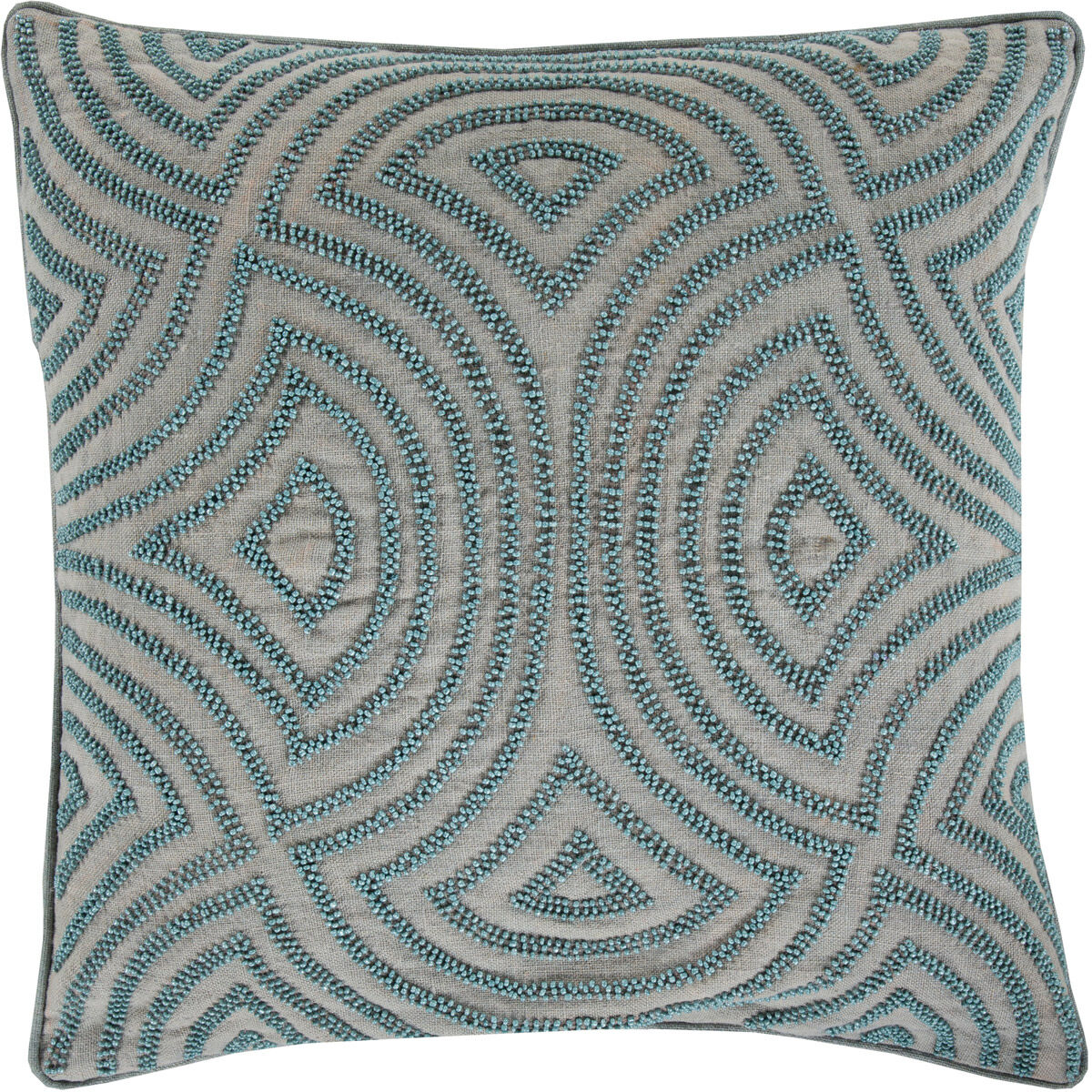 Skinny Dip 18 X 18 inch Aqua and Denim Throw Pillow