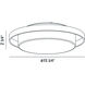 Logen LED 16 inch White Flush Mount Ceiling Light