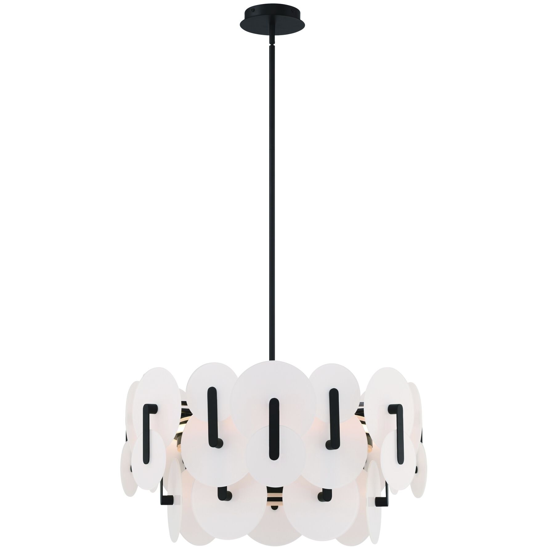Nuvola 2 Light 24 inch Black Chandelier Ceiling Light