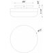 Harwel LED 12 inch Harlow Bronze Flush Mount Ceiling Light