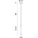 Cumberland LED 5.25 inch Black Pendant Ceiling Light
