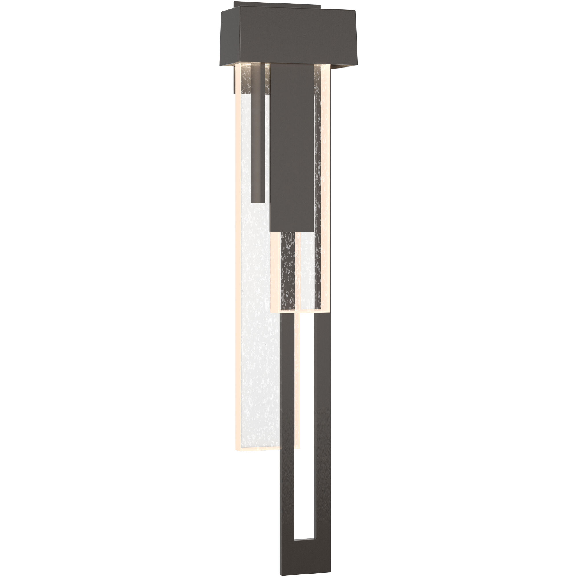 Rainfall LED 30.2 inch Coastal White Outdoor Sconce in Seeded Clear, Large