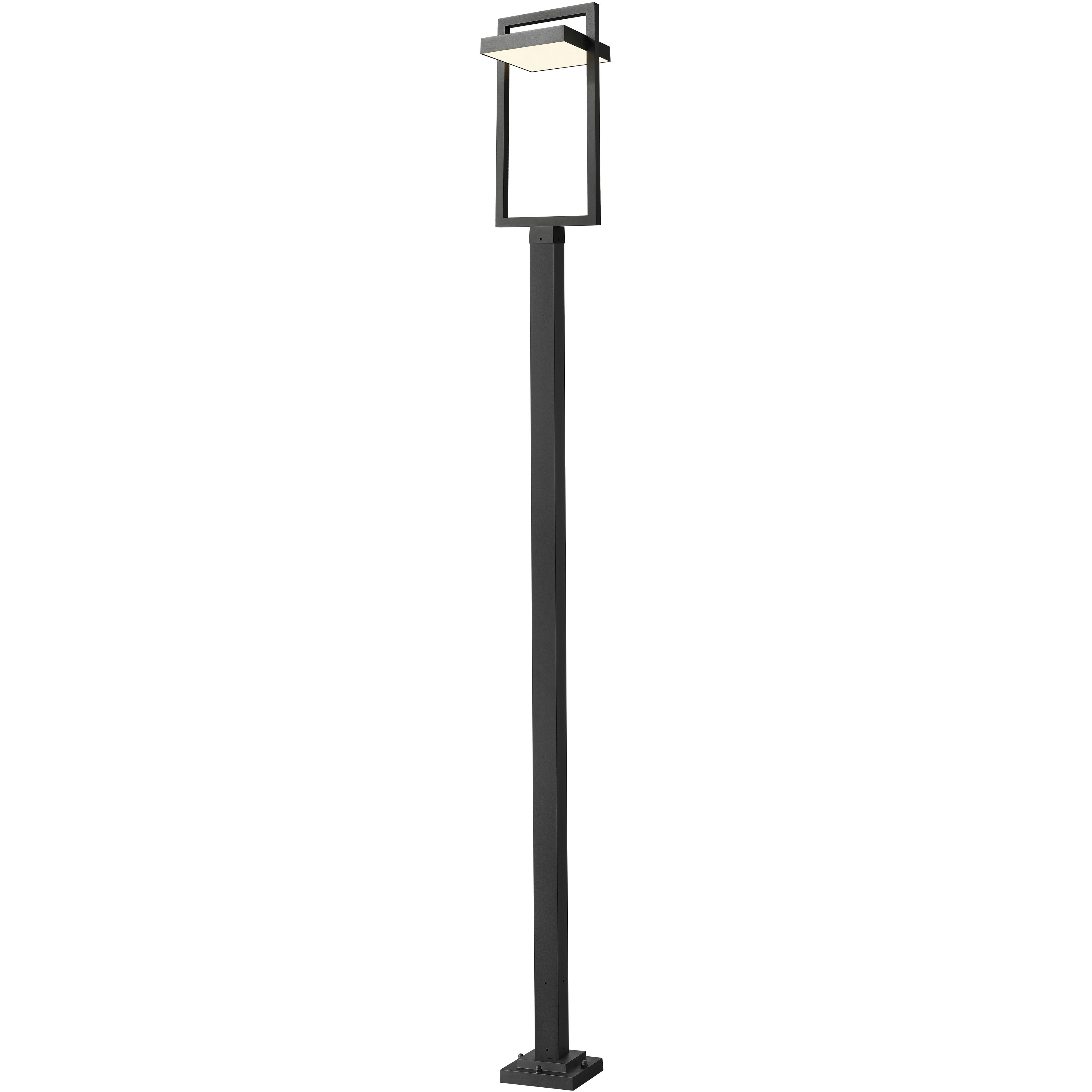 Luttrel LED 123 inch Black Outdoor Post Mounted Fixture