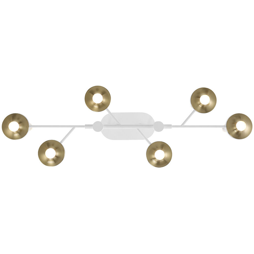 Torcia LED 10.5 inch White Chandelier Ceiling Light