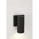 Plaza 60 LED 6.3 inch Black Outdoor Wall Mount