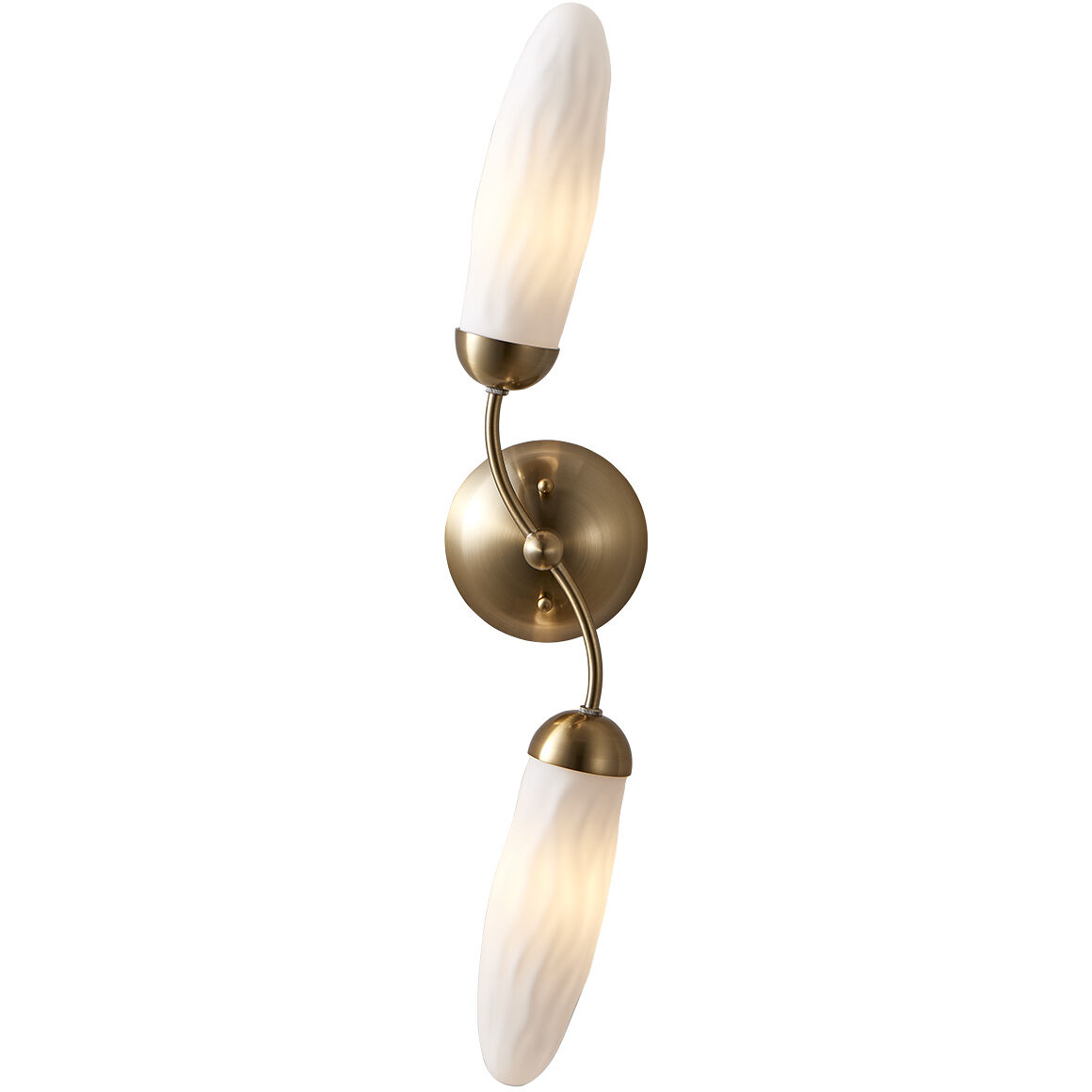 Crest Wall Sconce Wall Light in Winter Brass