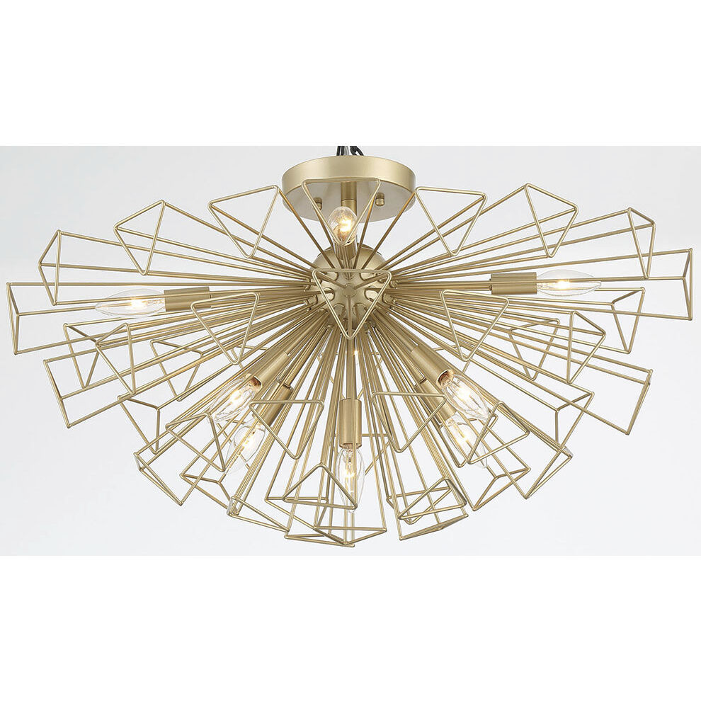Dendelio 9 Light 22.5 inch Gold Chandelier Ceiling Light
