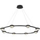 Circolo LED 47.5 inch Black Chandelier Ceiling Light