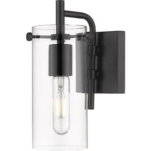 Auralume Press LED 4.5 inch Matte Black Bath Vanity Light Wall Light